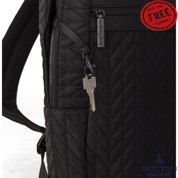 Rolling Stones Iconic Collection Quilted Backpack with Top Zippered Main Opening main image 5
